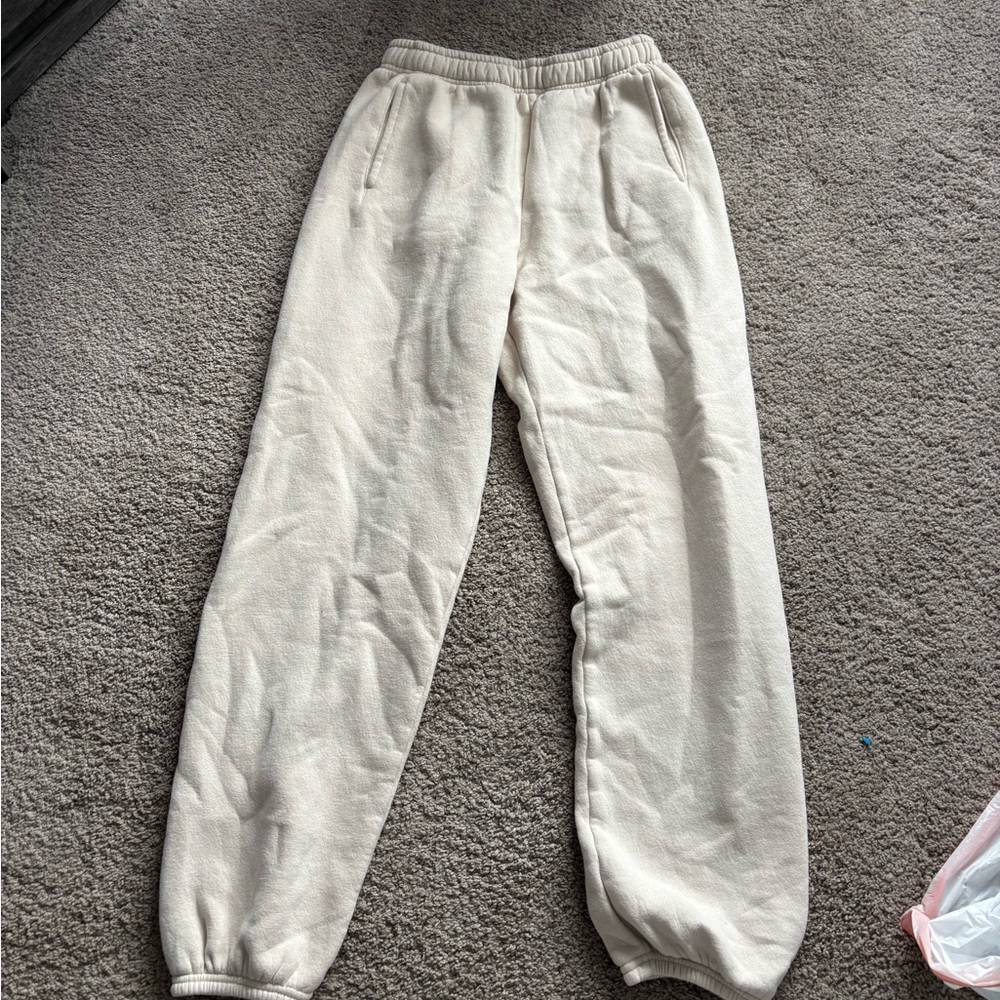 Cream Aerie Sweatpants